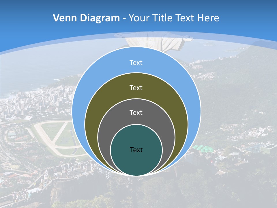 Landmark Helicopter Rio PowerPoint Template