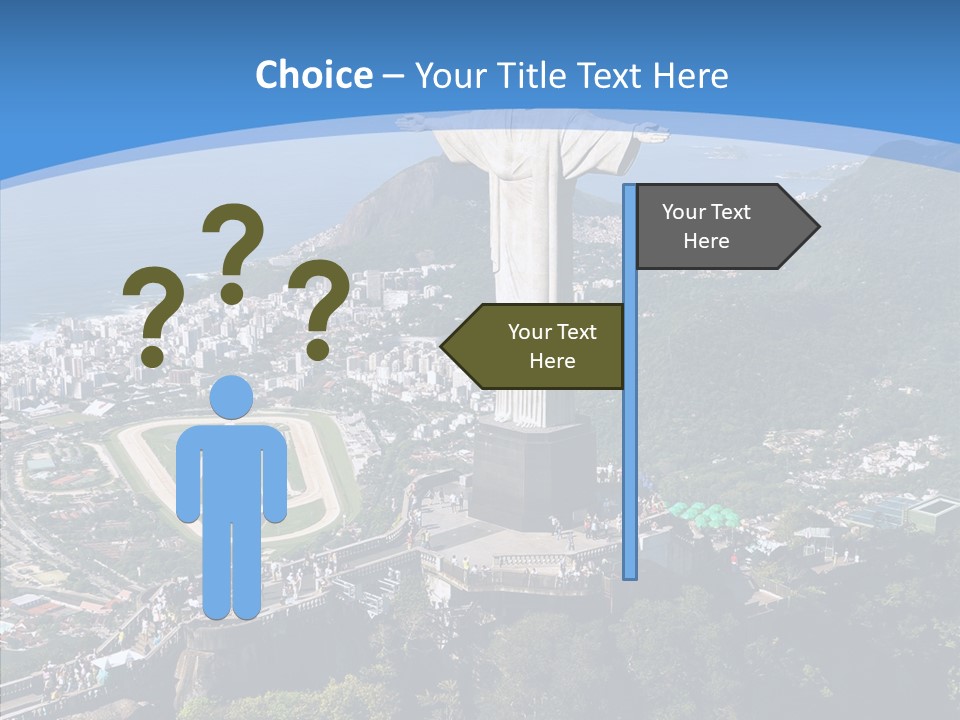 Landmark Helicopter Rio PowerPoint Template