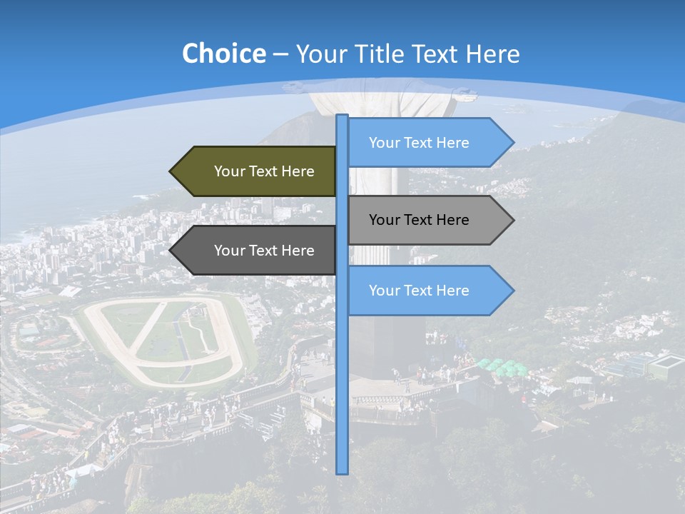 Landmark Helicopter Rio PowerPoint Template