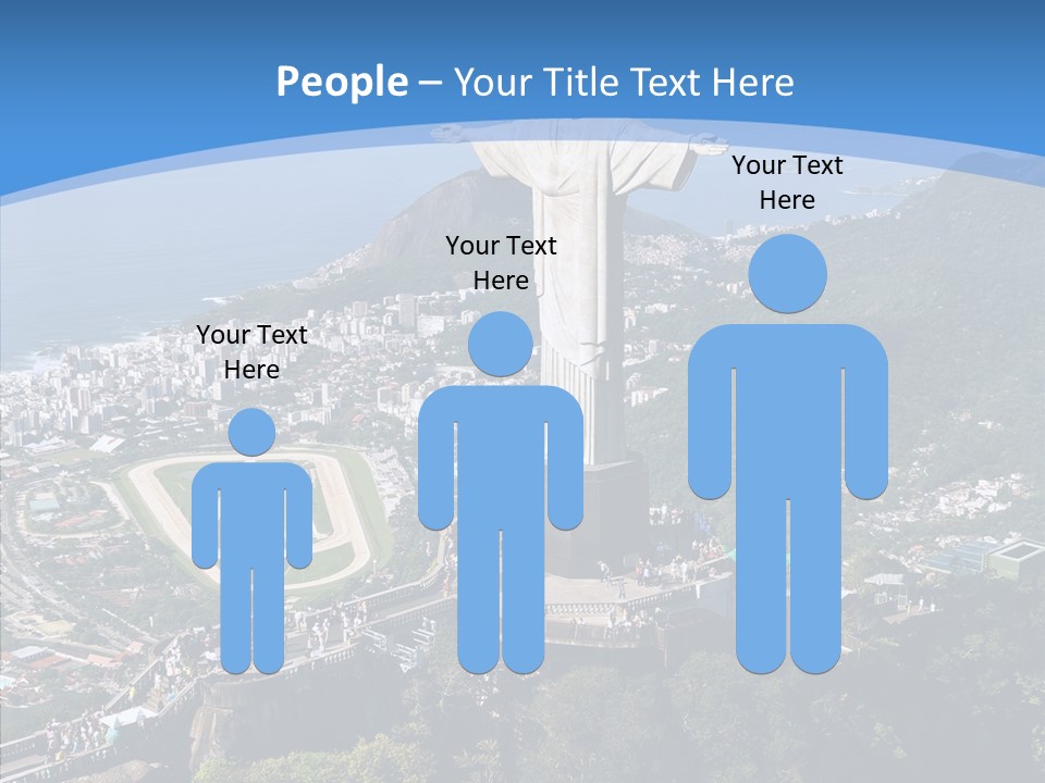 Landmark Helicopter Rio PowerPoint Template