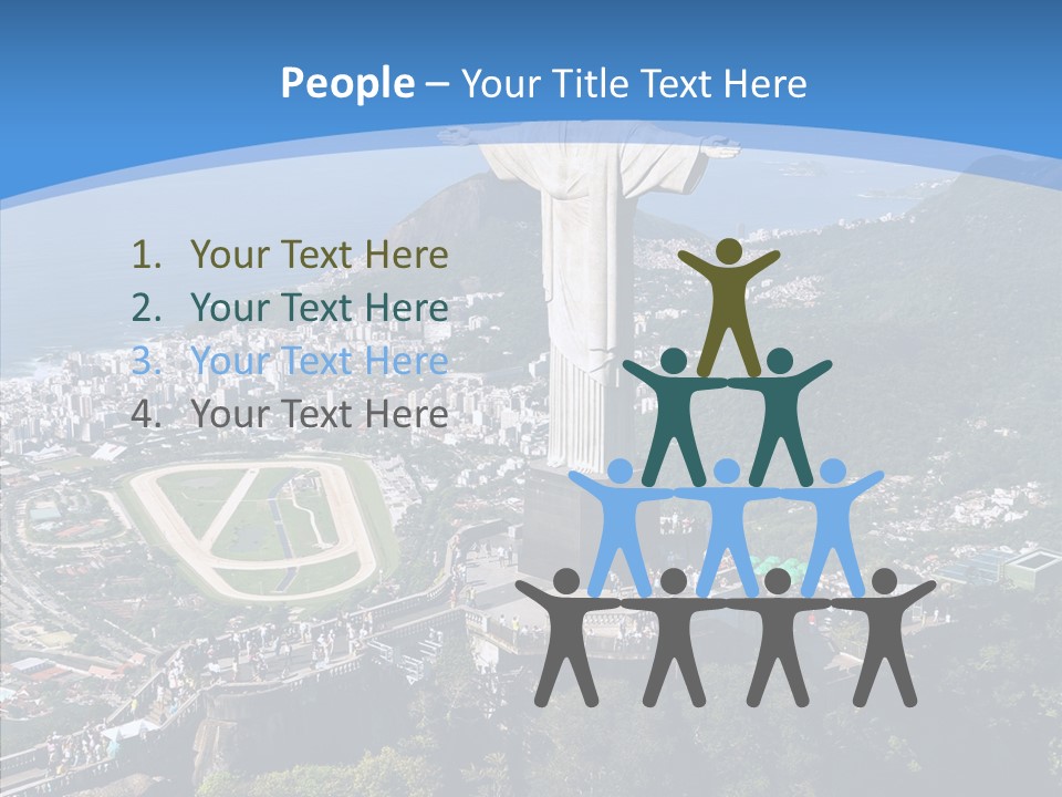 Landmark Helicopter Rio PowerPoint Template