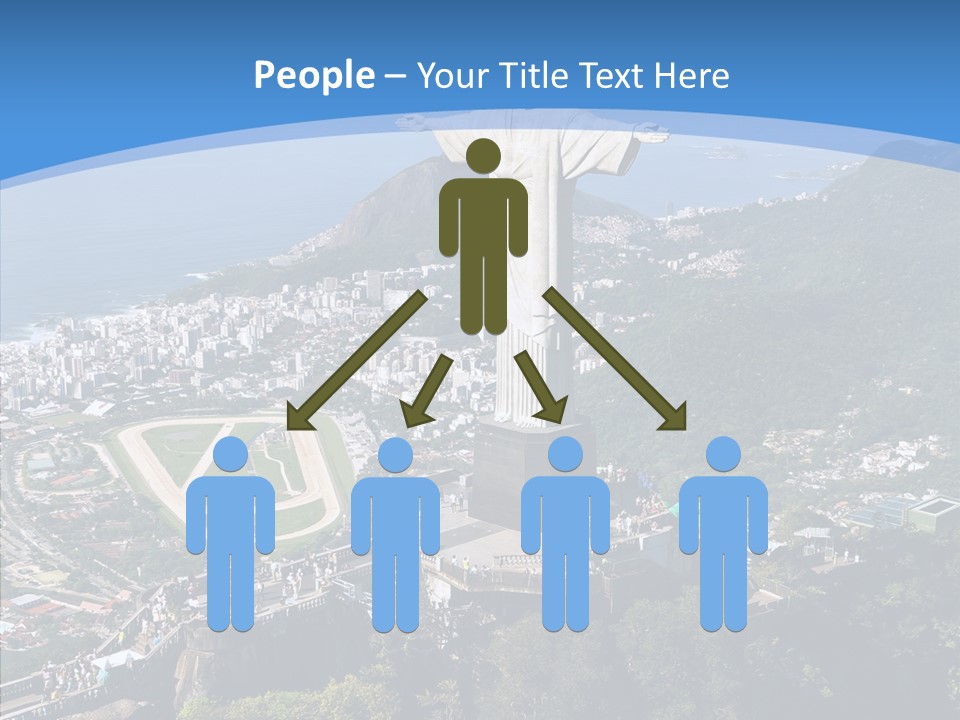 Landmark Helicopter Rio PowerPoint Template