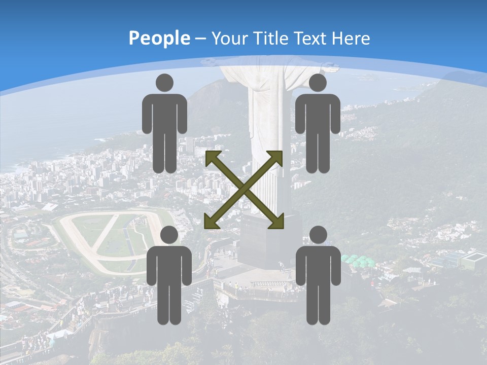 Landmark Helicopter Rio PowerPoint Template