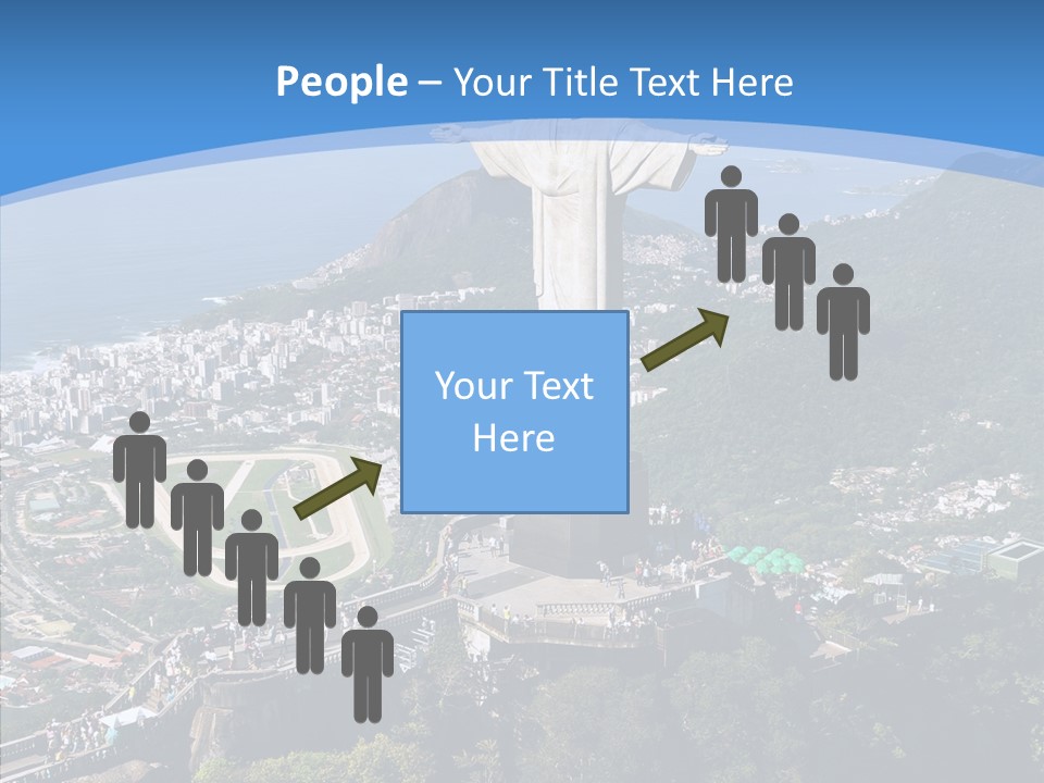 Landmark Helicopter Rio PowerPoint Template