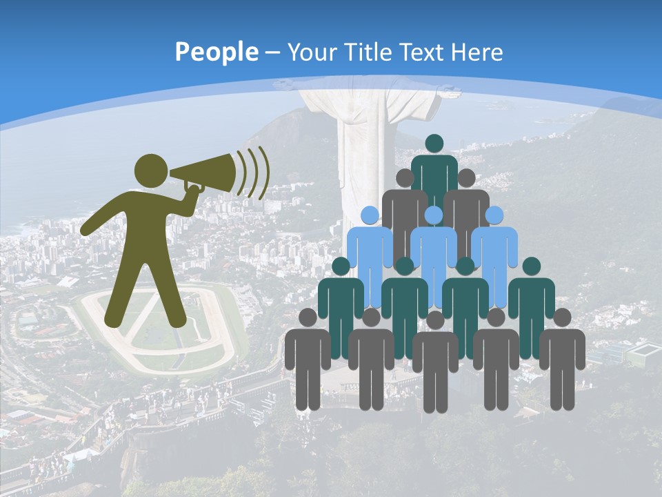 Landmark Helicopter Rio PowerPoint Template