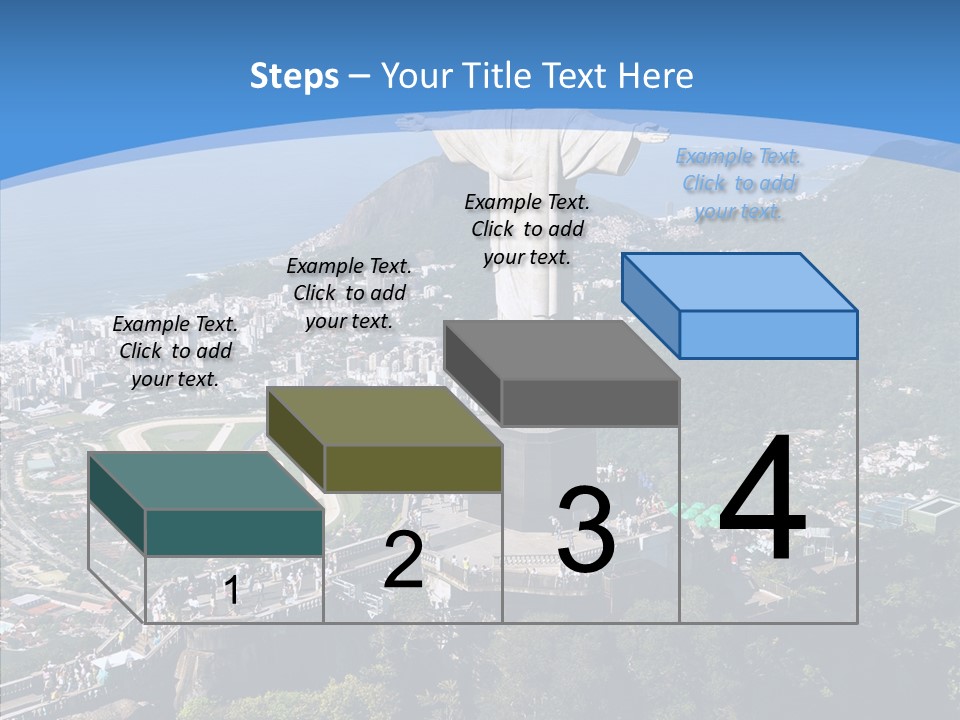 Landmark Helicopter Rio PowerPoint Template