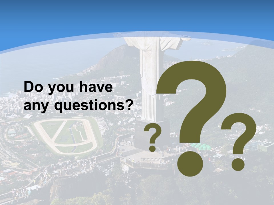 Landmark Helicopter Rio PowerPoint Template