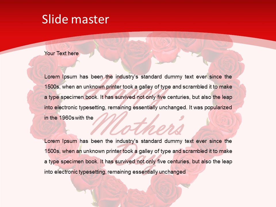 Schedule Rose Illustration PowerPoint Template