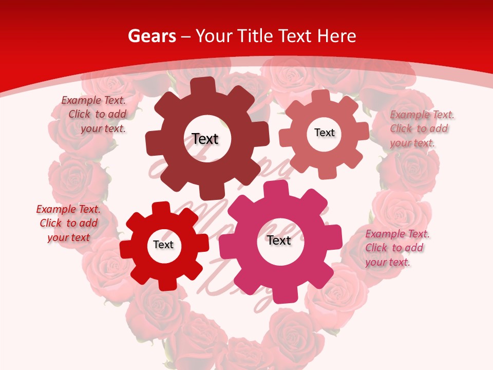 Schedule Rose Illustration PowerPoint Template