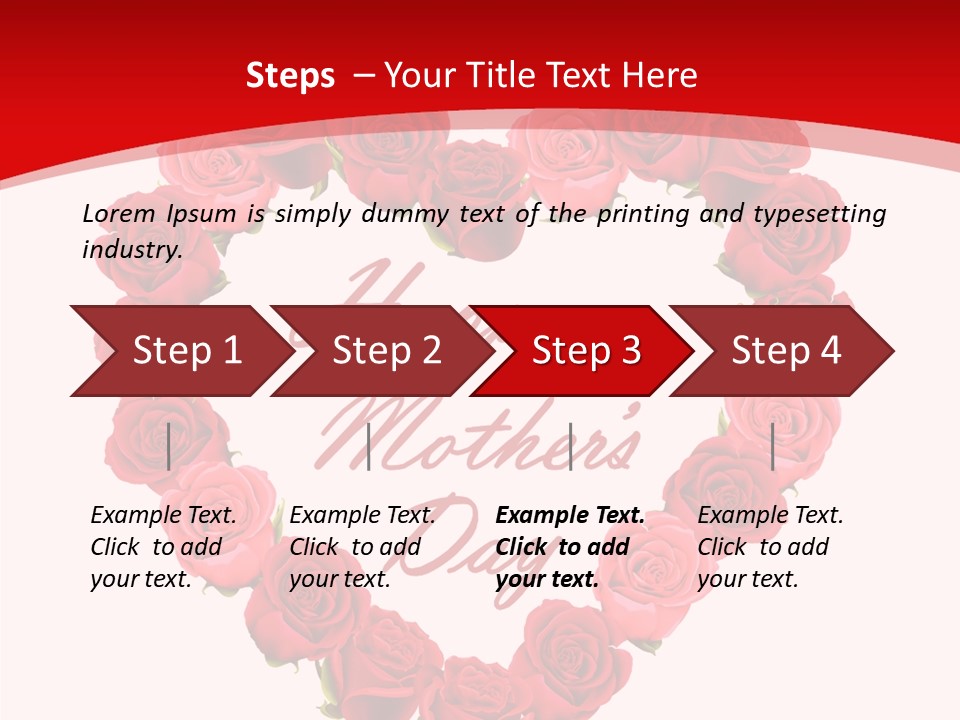 Schedule Rose Illustration PowerPoint Template