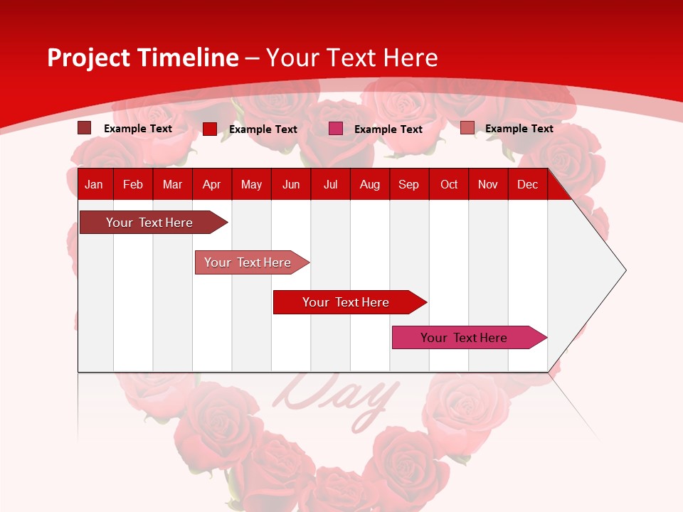 Schedule Rose Illustration PowerPoint Template