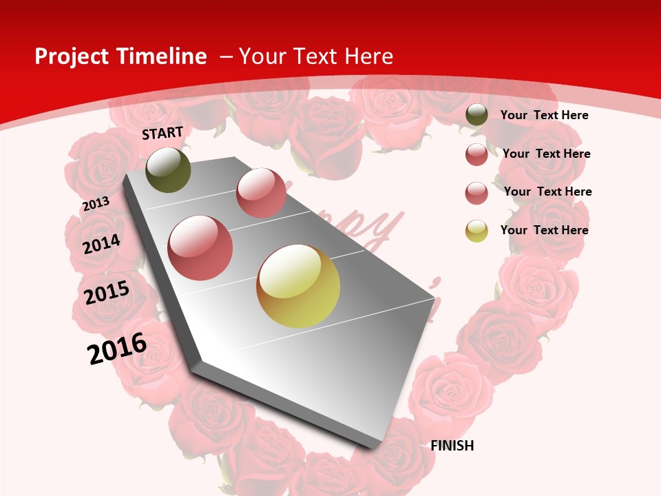 Schedule Rose Illustration PowerPoint Template