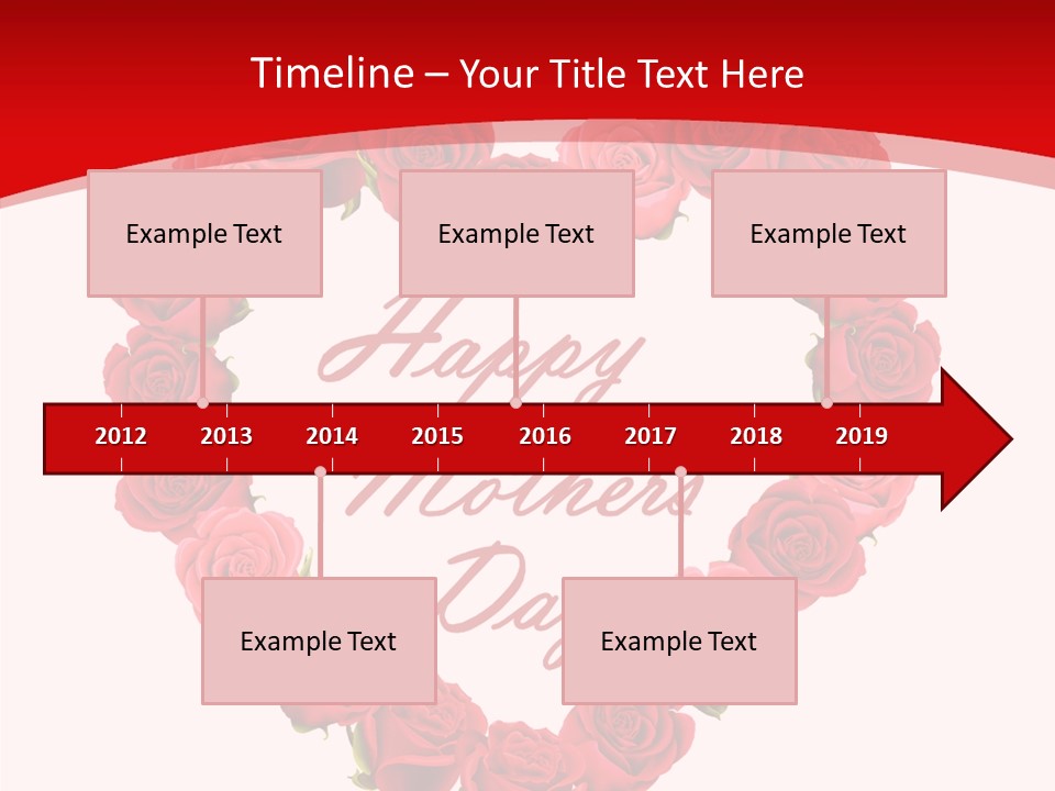 Schedule Rose Illustration PowerPoint Template