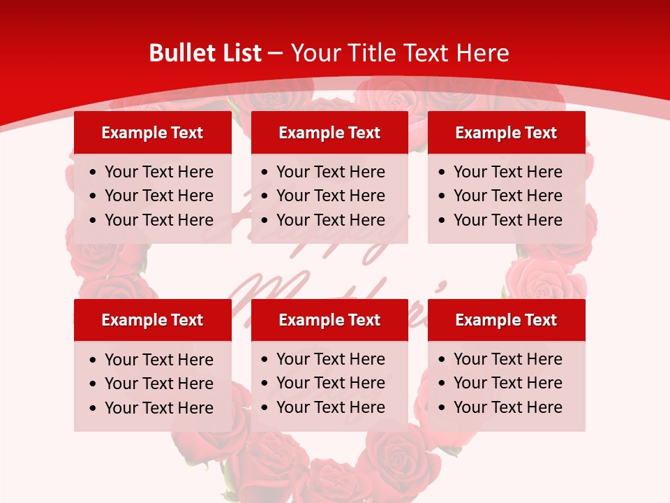 Schedule Rose Illustration PowerPoint Template