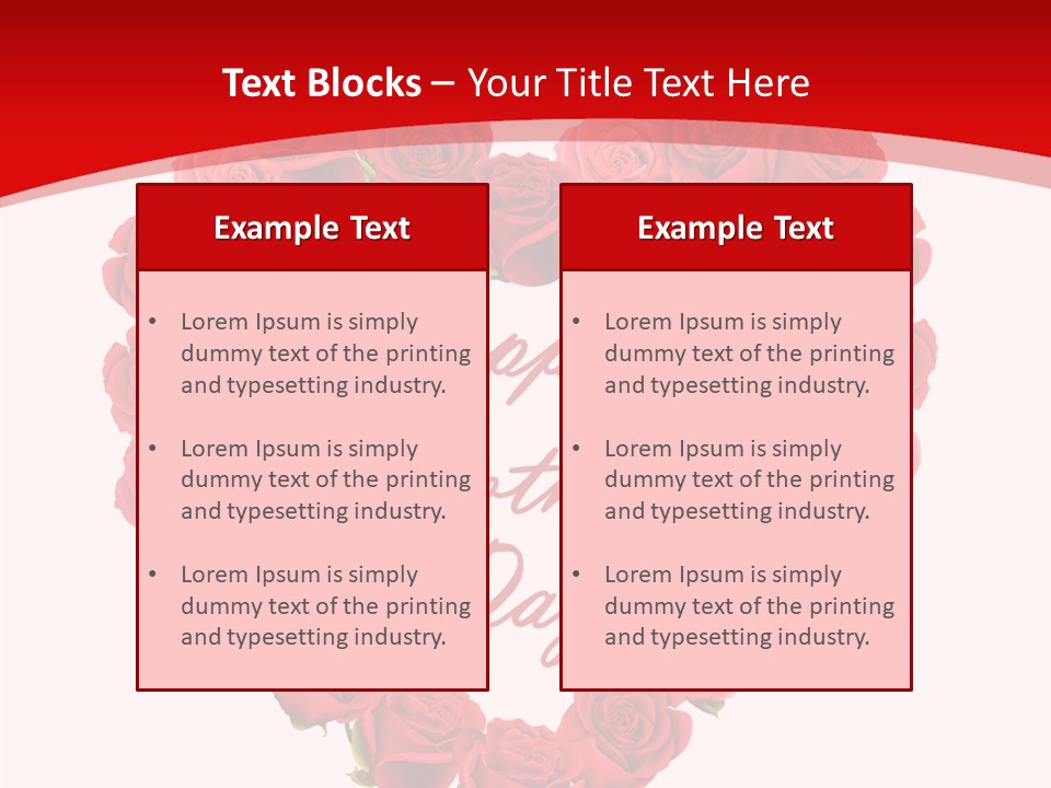 Schedule Rose Illustration PowerPoint Template