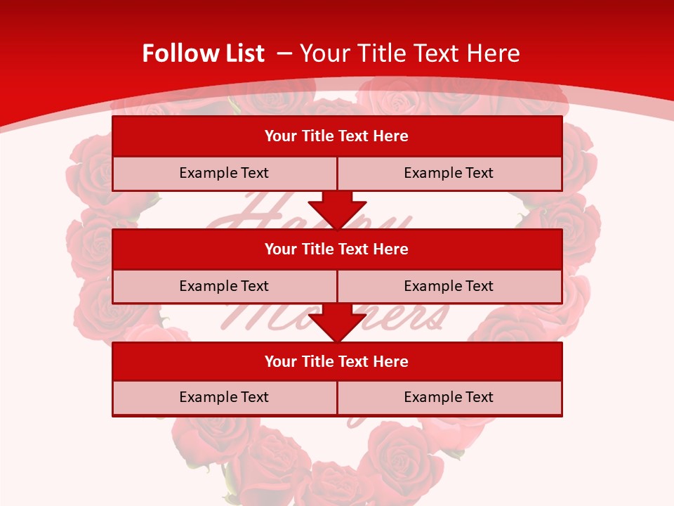 Schedule Rose Illustration PowerPoint Template