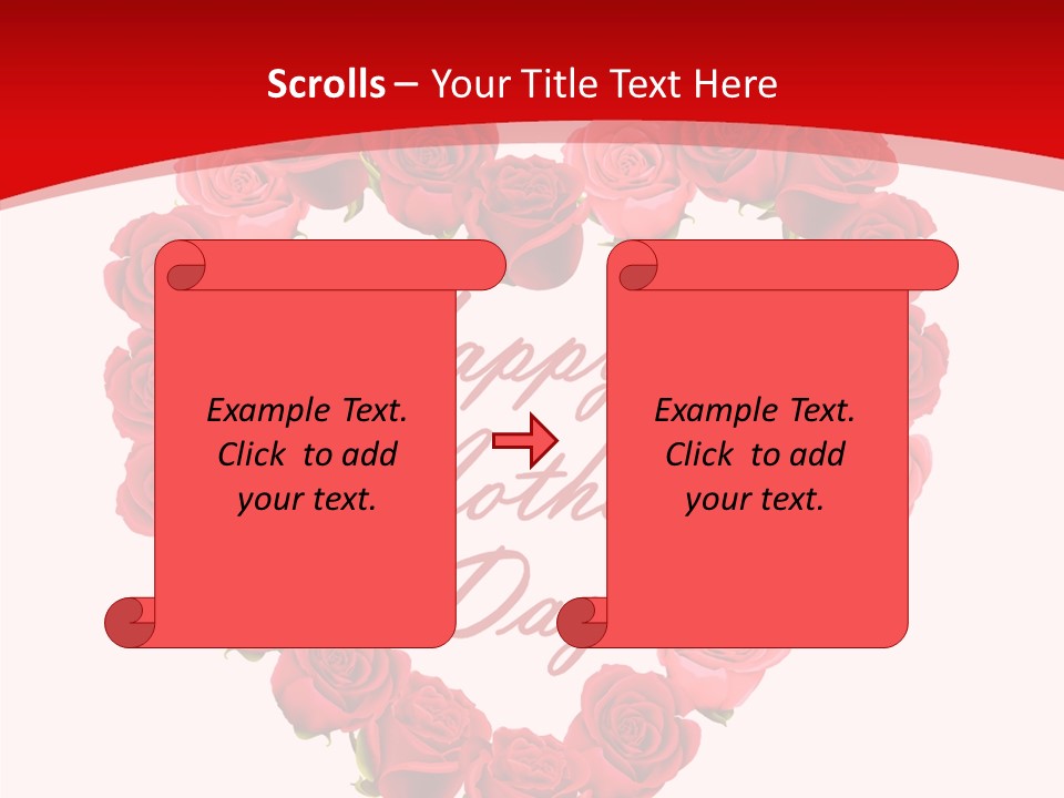 Schedule Rose Illustration PowerPoint Template