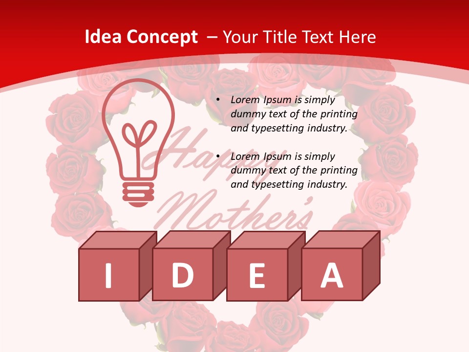 Schedule Rose Illustration PowerPoint Template