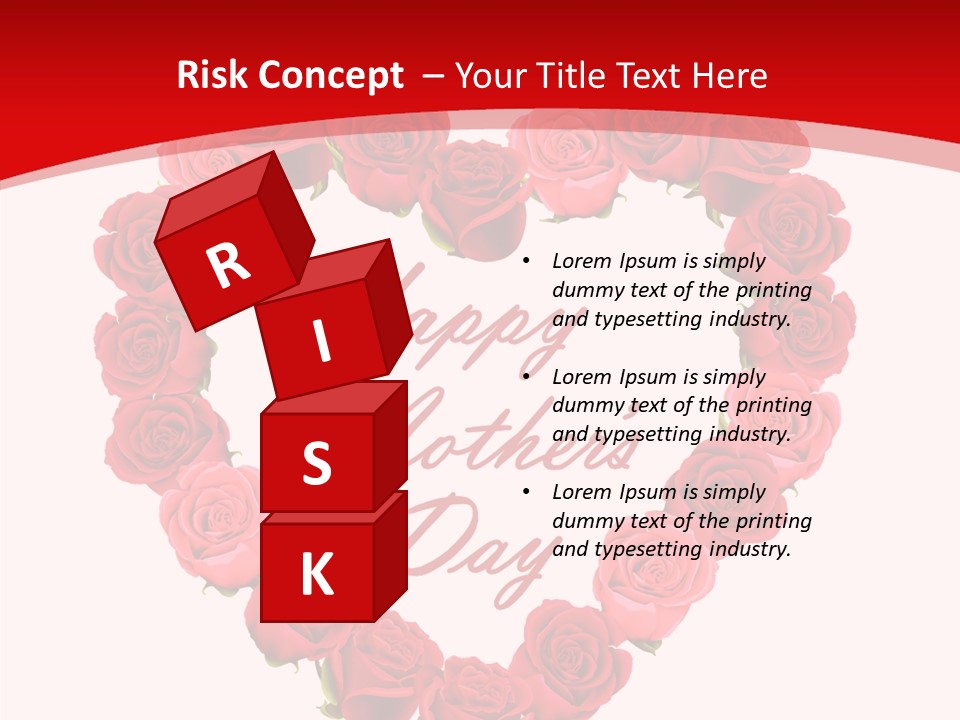 Schedule Rose Illustration PowerPoint Template