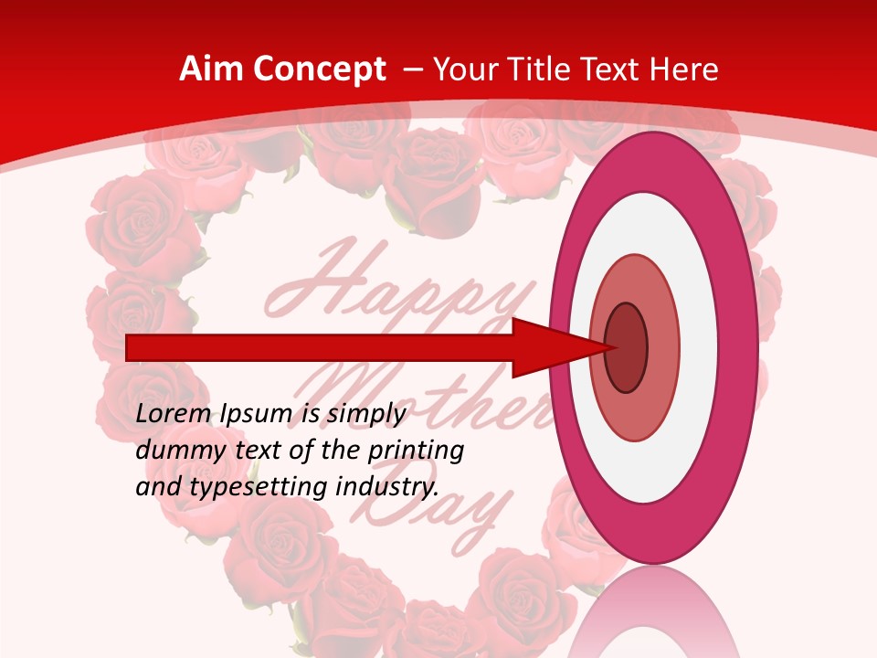 Schedule Rose Illustration PowerPoint Template
