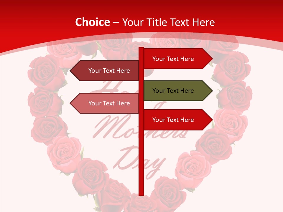 Schedule Rose Illustration PowerPoint Template