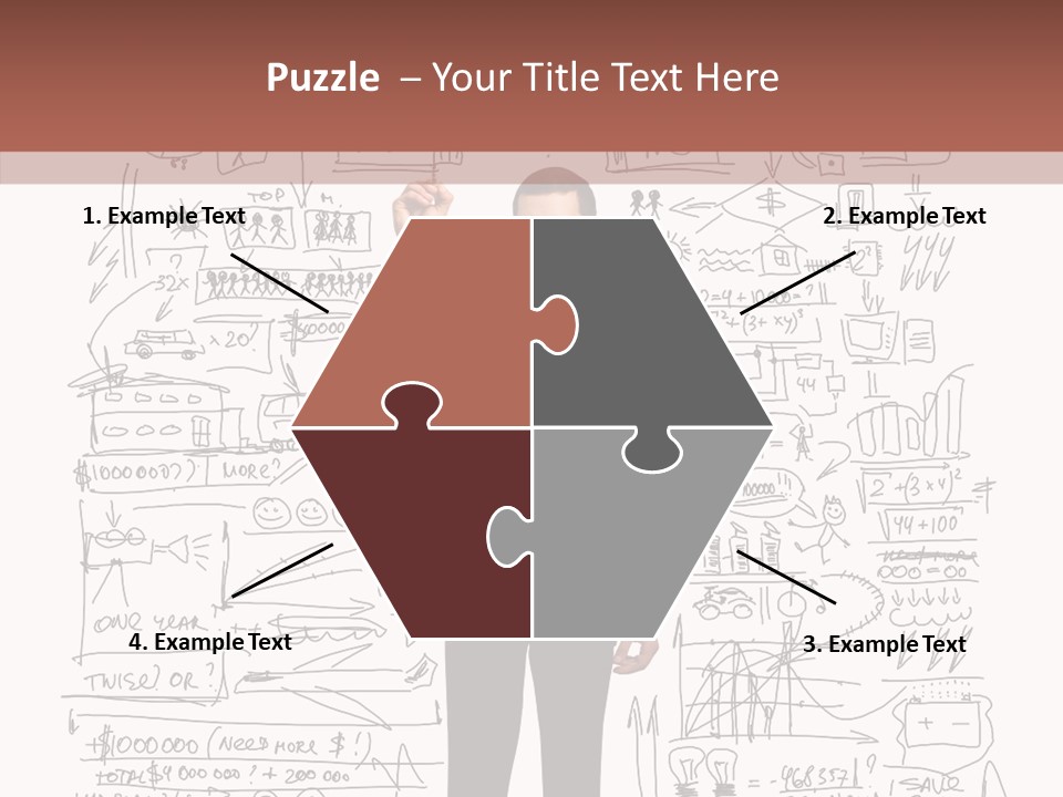 Background Message Sketch PowerPoint Template