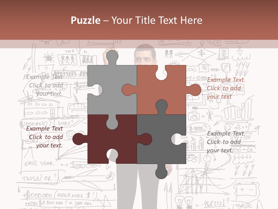 Background Message Sketch PowerPoint Template