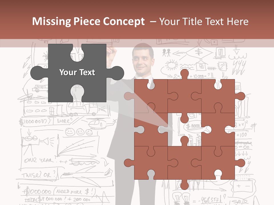 Background Message Sketch PowerPoint Template