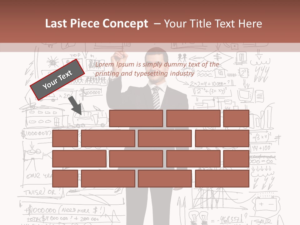 Background Message Sketch PowerPoint Template