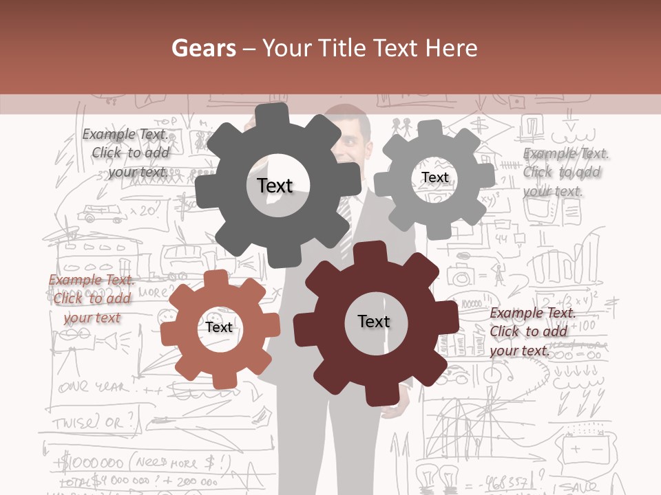 Background Message Sketch PowerPoint Template