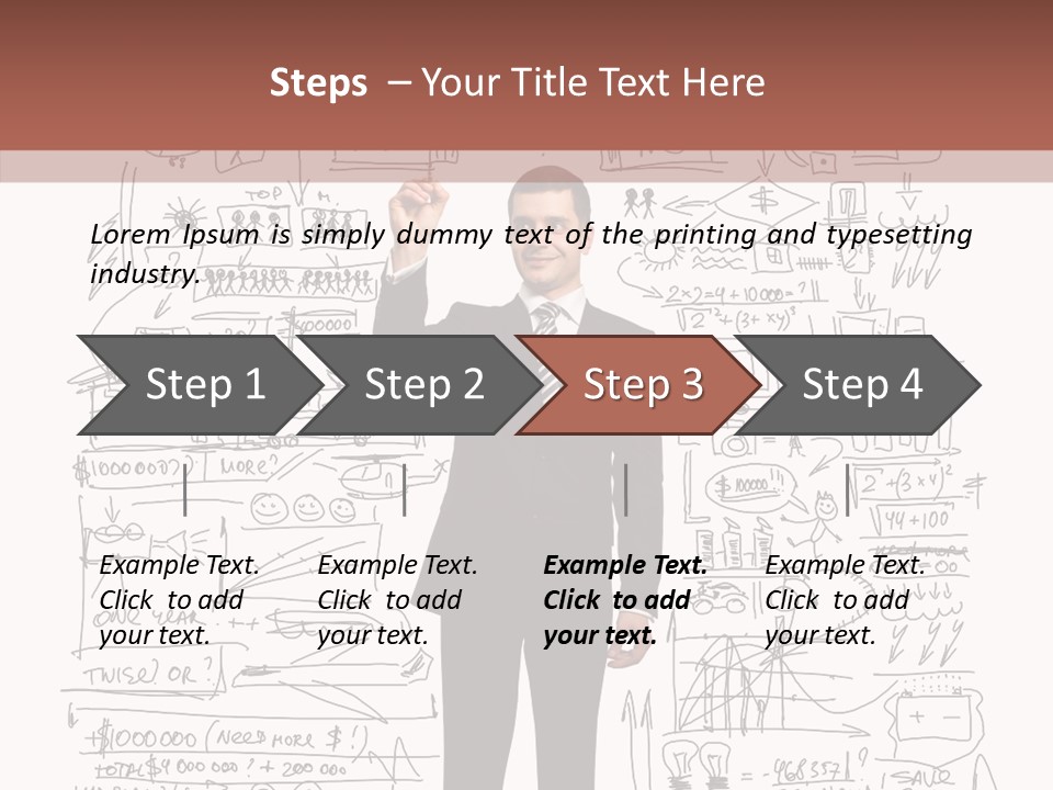 Background Message Sketch PowerPoint Template