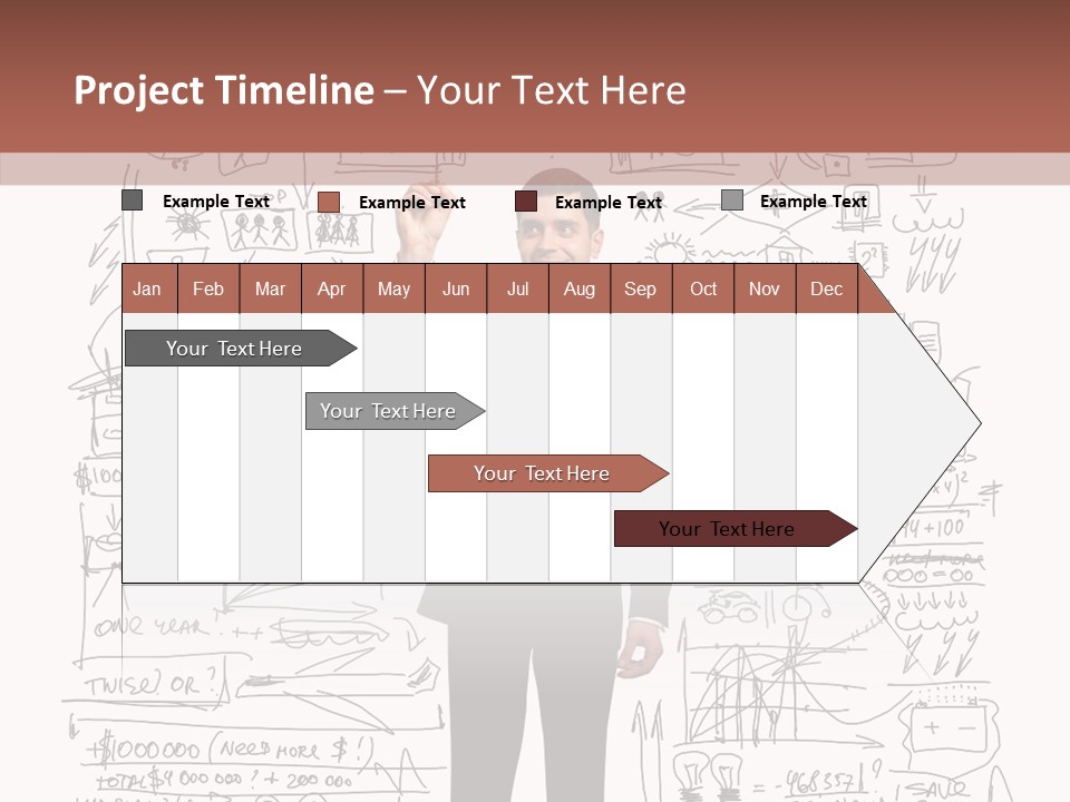 Background Message Sketch PowerPoint Template