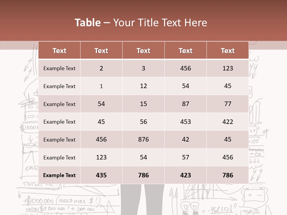 Background Message Sketch PowerPoint Template