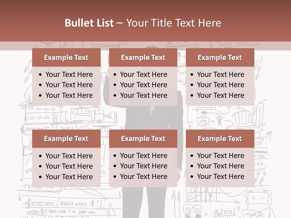 Background Message Sketch PowerPoint Template