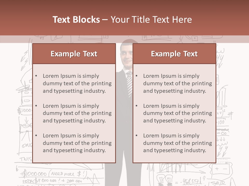 Background Message Sketch PowerPoint Template