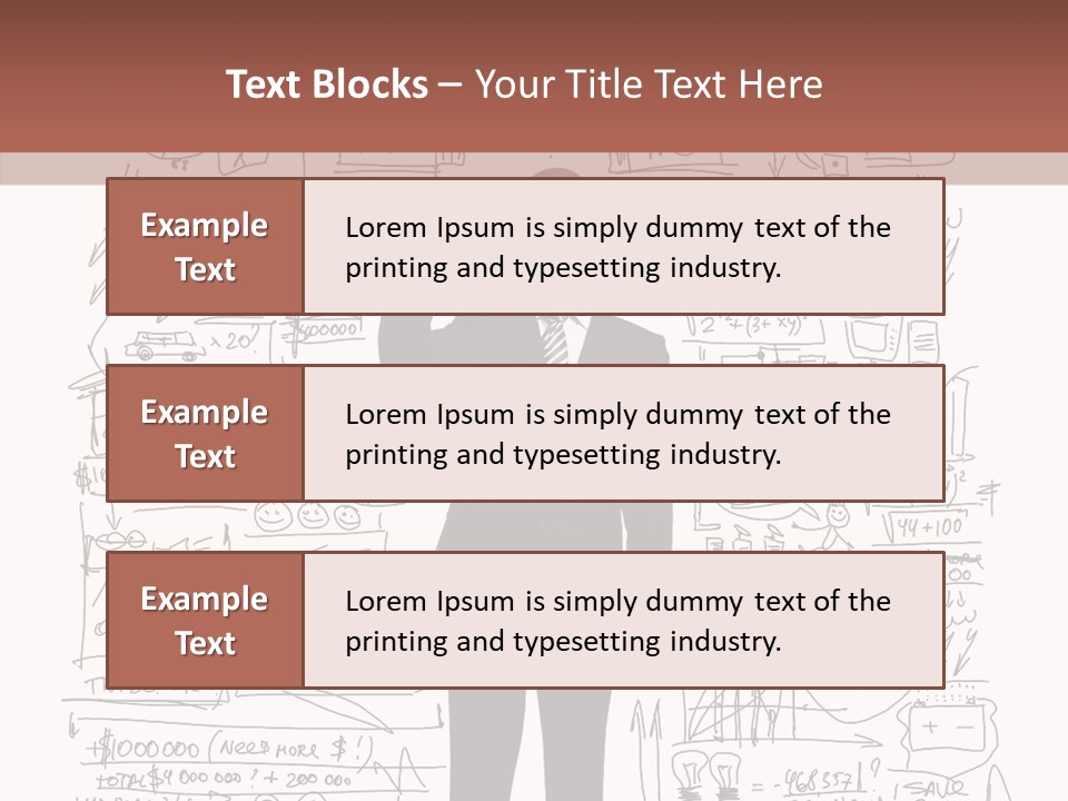 Background Message Sketch PowerPoint Template
