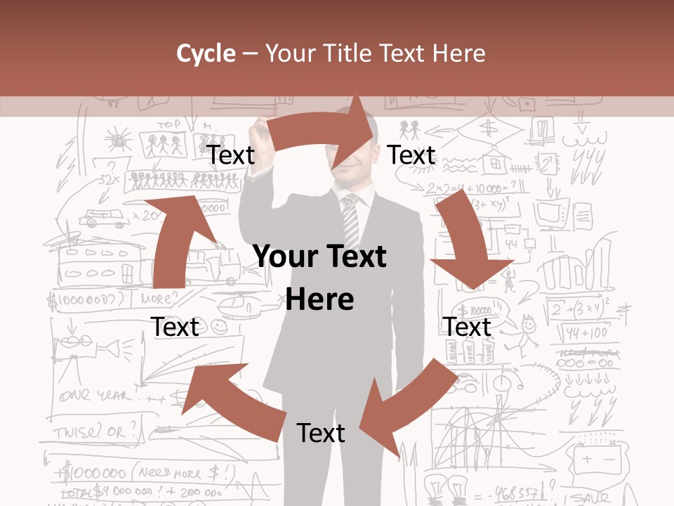 Background Message Sketch PowerPoint Template