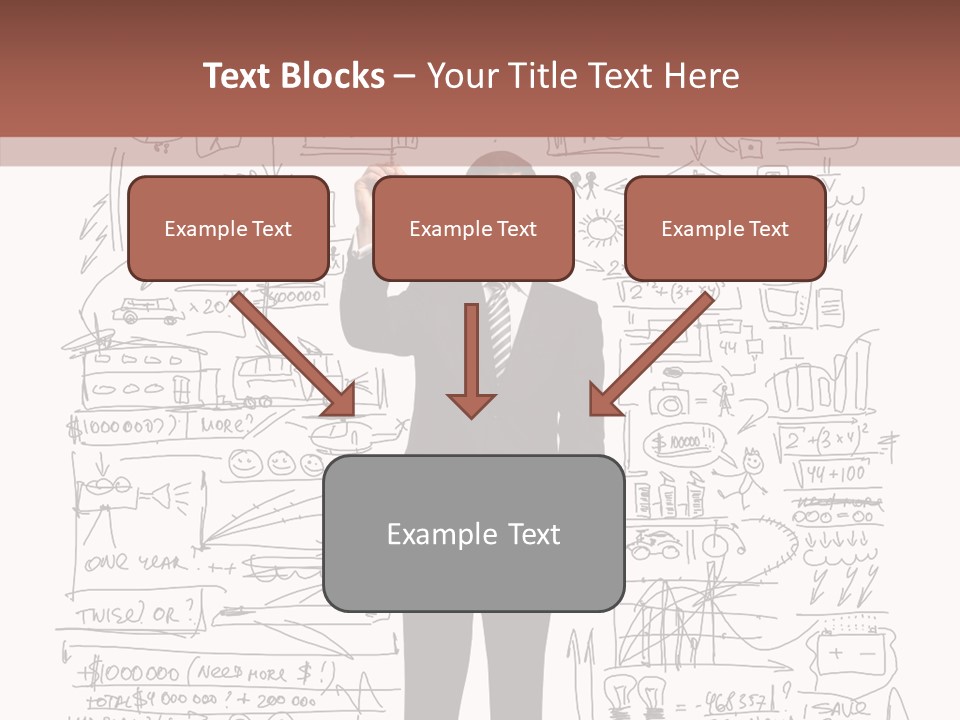 Background Message Sketch PowerPoint Template