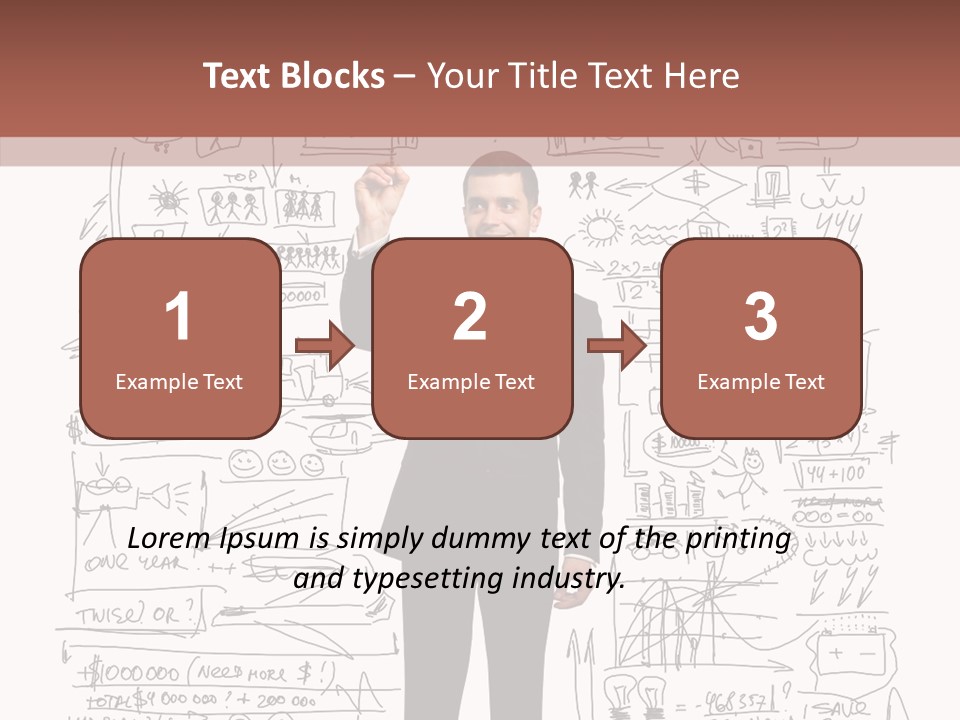 Background Message Sketch PowerPoint Template