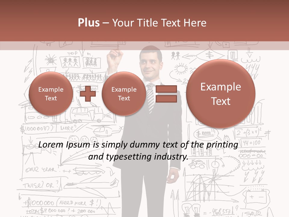Background Message Sketch PowerPoint Template