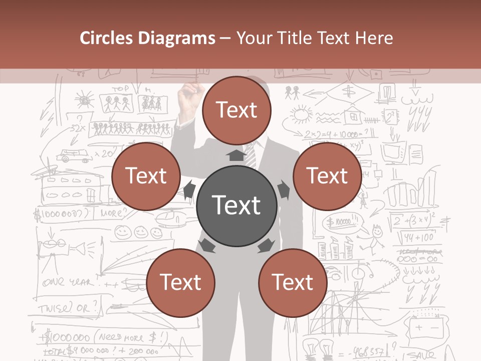 Background Message Sketch PowerPoint Template