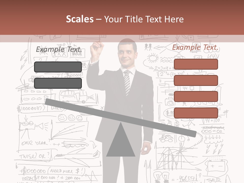 Background Message Sketch PowerPoint Template