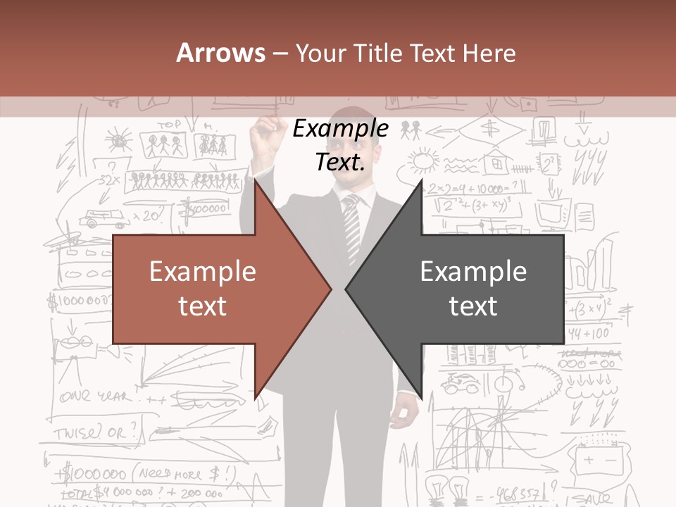 Background Message Sketch PowerPoint Template
