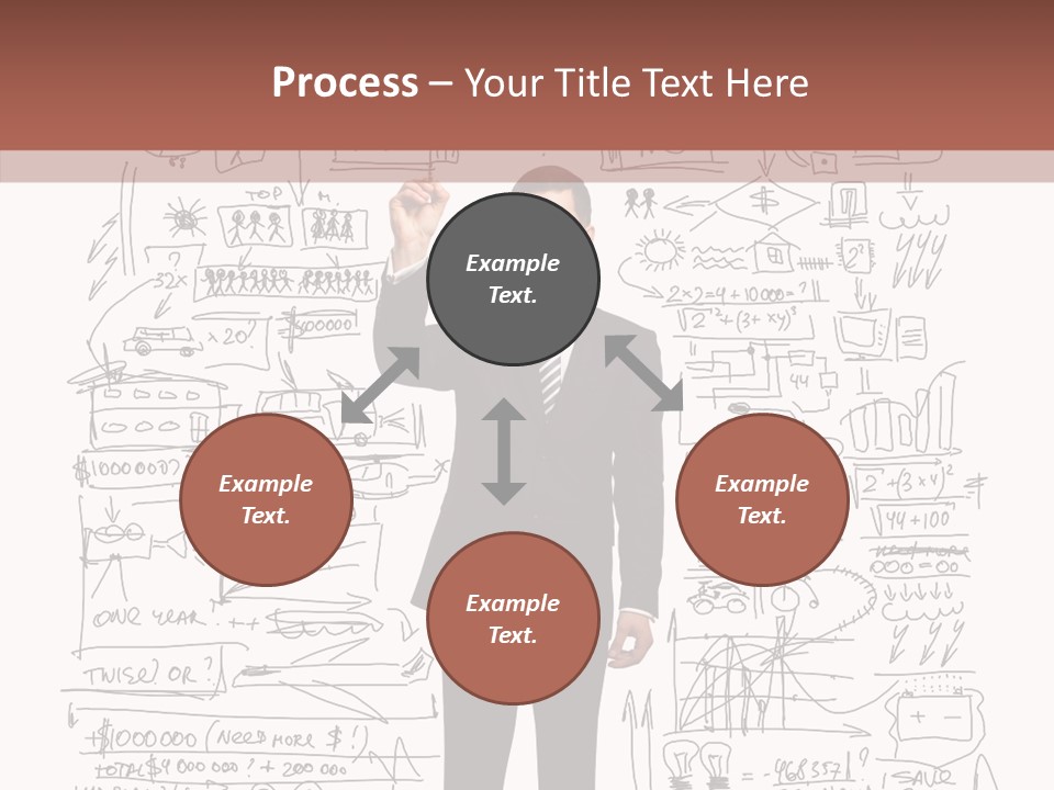 Background Message Sketch PowerPoint Template
