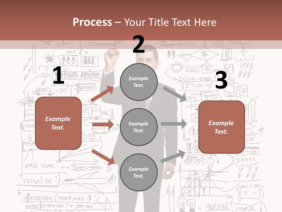Background Message Sketch PowerPoint Template