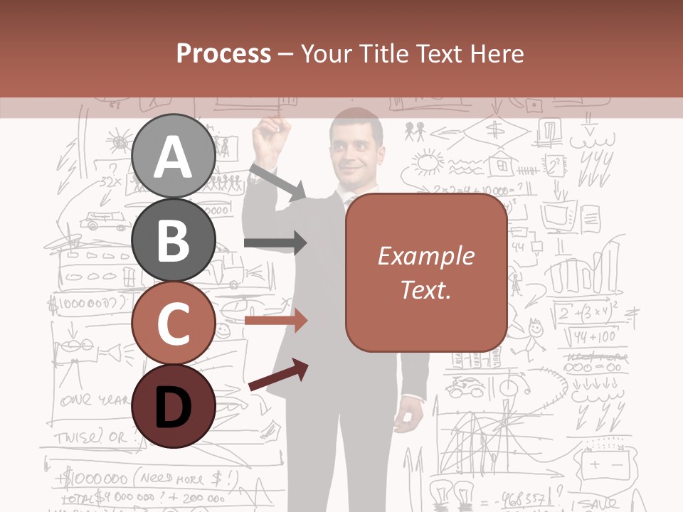 Background Message Sketch PowerPoint Template