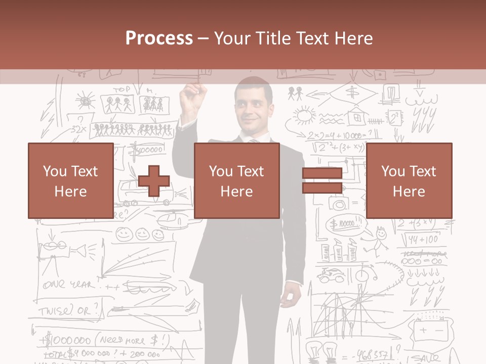 Background Message Sketch PowerPoint Template