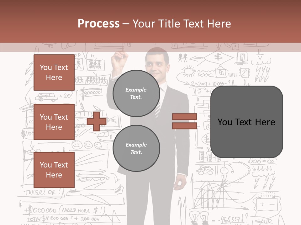 Background Message Sketch PowerPoint Template