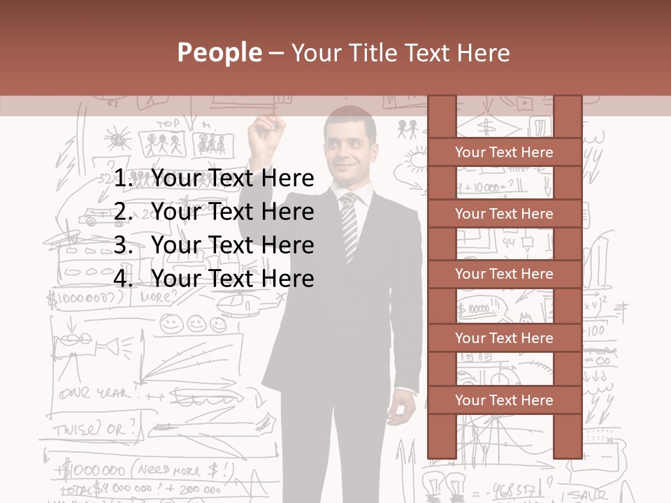 Background Message Sketch PowerPoint Template