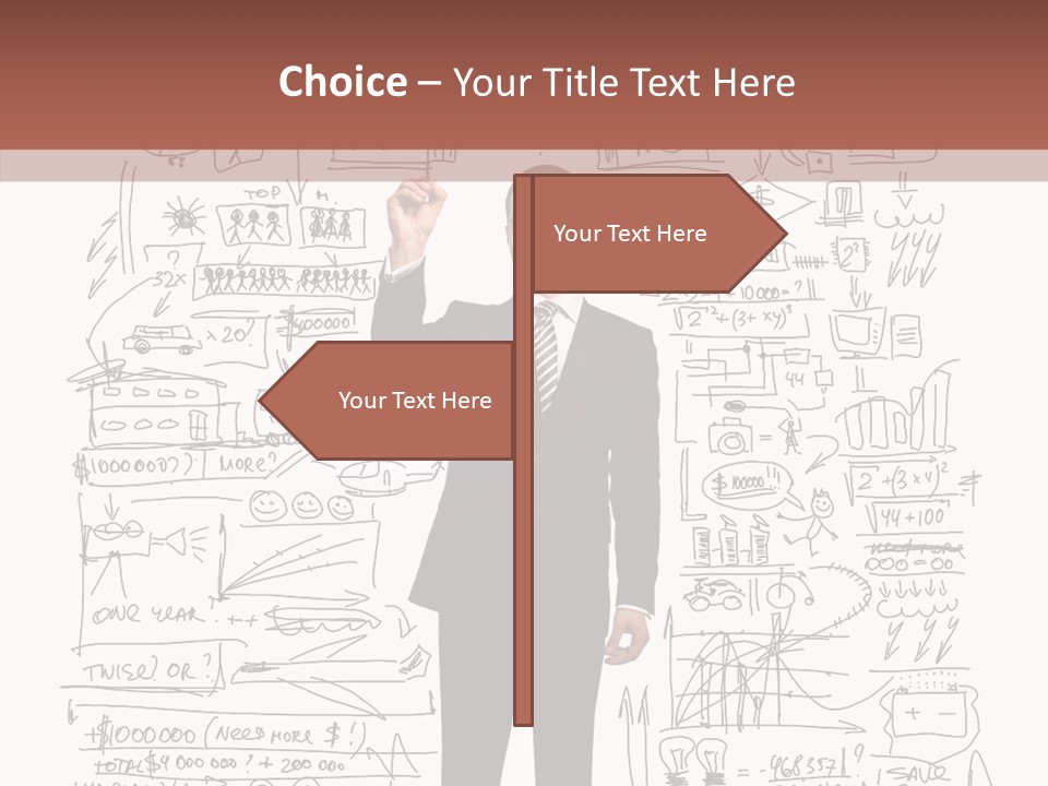 Background Message Sketch PowerPoint Template